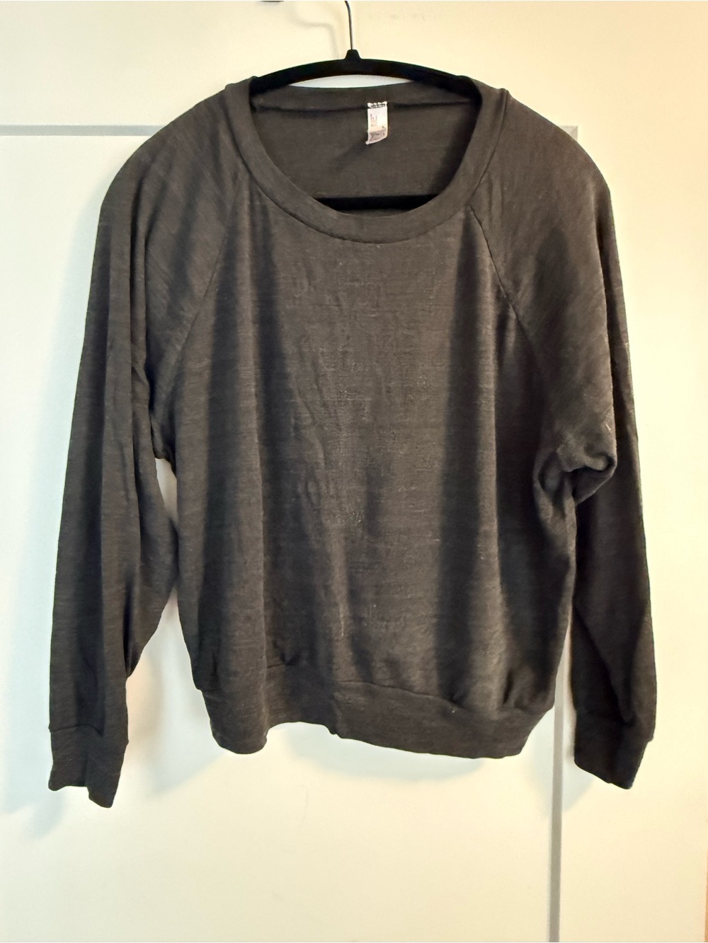 American Apparel Lightweight Charcoal Gray Crewneck Sweatshirt